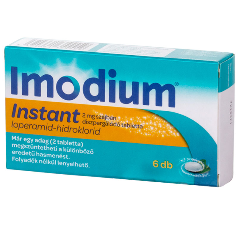 Imodium instant 2 mg szájban oldódó tabletta 6 db