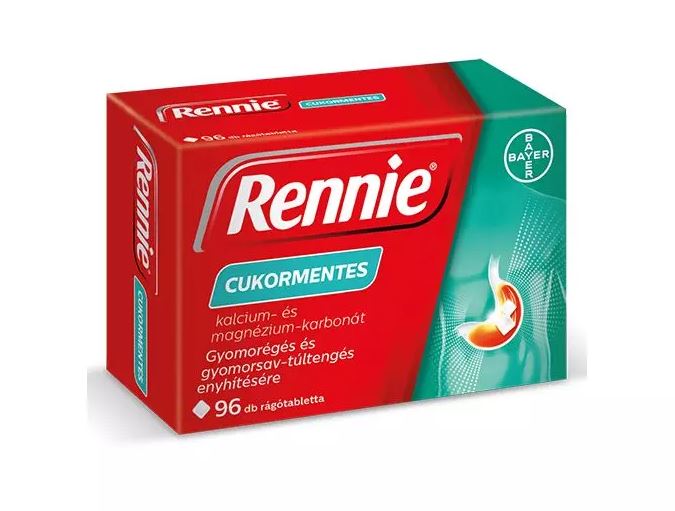 Rennie cukormentes rágótabletta, 96 db