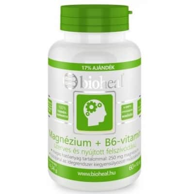 Bioheal magnézium + B6-vitamin szerves nyújtott felszívódású tabletta 70 db