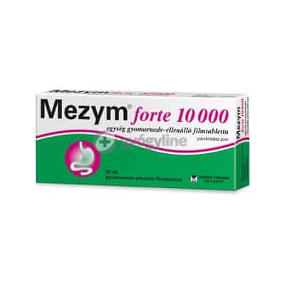 Mezym forte 10000 egység filmtabletta emésztésre 20 db