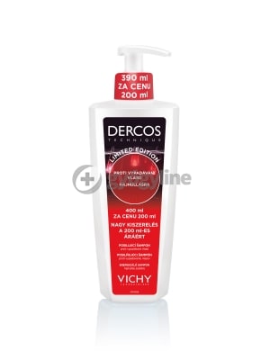 Vichy Dercos Energiát adó sampon hajhullás ellen Limitált kiszerelés 390 ml