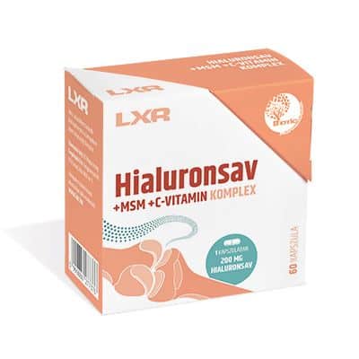 LXR Hialuronsav +msm +c-vitamin komplex tabletta 60 db