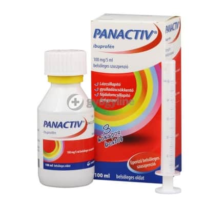 Panactiv 100 mg/5 ml láz - és fájdalomcsillapító belsőleges szuszpenzió 100 ml