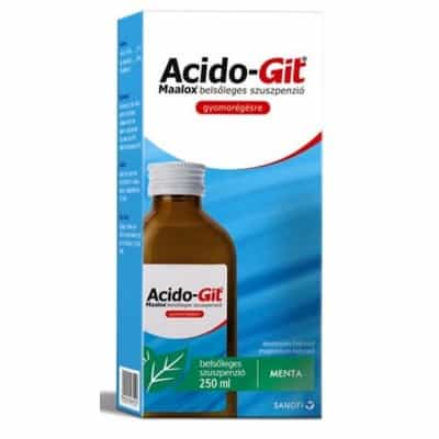 Acido-Git maalox belsőleges szuszpenzió 250 ml