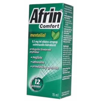Afrin Comfort mentollal 0,5 mg/ml oldatos orrspray 15 ml