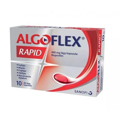 Algoflex Rapid 400 mg lágy kapszula 10 db