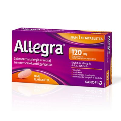 Allegra 120 mg filmtabletta allergiára 30 db