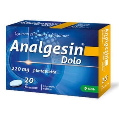 Analgesin dolo 220 mg fájdalomcsillapító filmtabletta 20 db