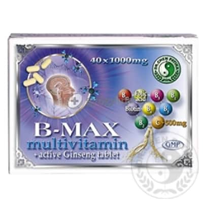 Dr. Chen B-max multivitamin aktív ginseng tabletta 40 db
