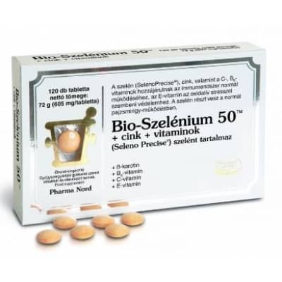 Pharma Nord bio-szelénium 50+cink+vitaminok tabletta - 60 db