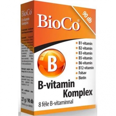 Bioco B-vitamin komplex tabletta 90 db
