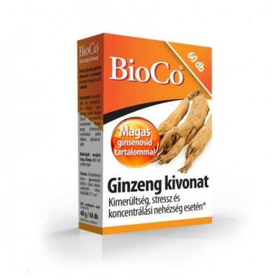 BioCo Ginseng kivonat tabletta 60 db