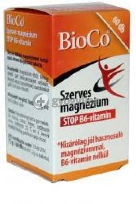 Bioco szerves magnézium tabletta (B6 nélkül) 60 db