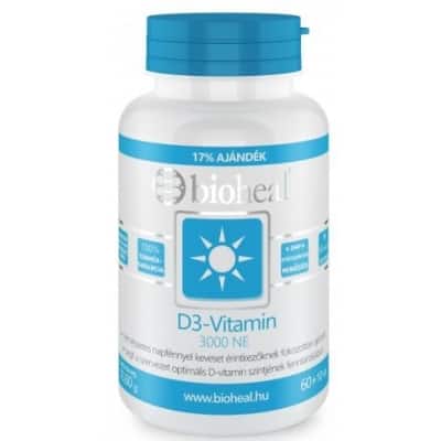 Bioheal D3-vitamin 3000 NE lágykapszula 70 db