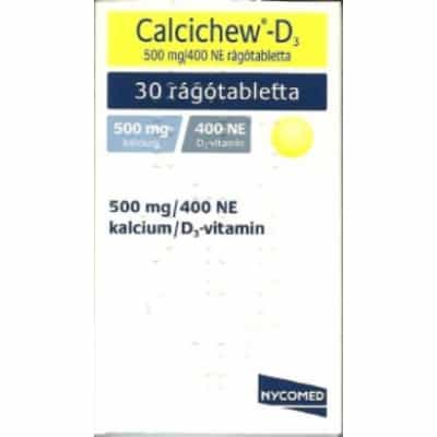 Calcichew-D3 500 mg/400 NE rágótabletta 30 db