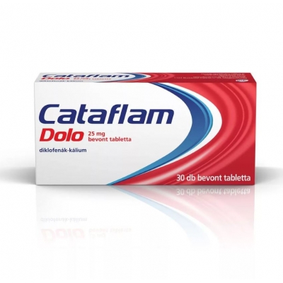  Cataflam dolo 25 mg láz és fájdalomcsillapító<br> bevont tabletta 30 db