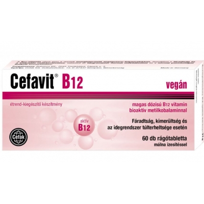 Cefavit B12 vitamin rágótabletta 60 db