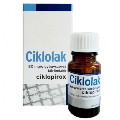 Ciklolak 80 mg/g gyógyszeres körömlakk 6,6 ml