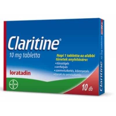 Claritine 10 mg tabletta 10 db