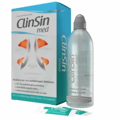 ClinSin med orr- és melléküregöblítő készlet (flakon + 16 tasak)