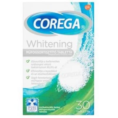 Corega dental white műfogsor tisztító tabletta 30 db