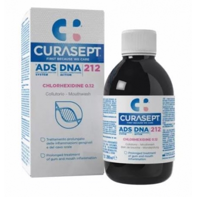 Curasept ADS DNA 212 klórhexidin tartalmú szájöblögető 200 ml