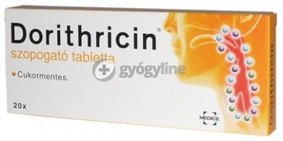 Dorithricin cukormentes szopogató tabletta 20 db