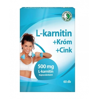 Dr. Chen L-karnitin 500 + króm és cink kapszula 60 db