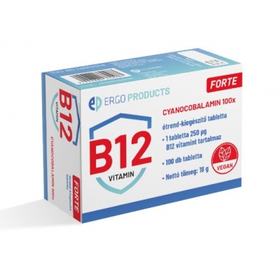 Cyanocobalamin Forte B12 vitamin tabletta 100 db