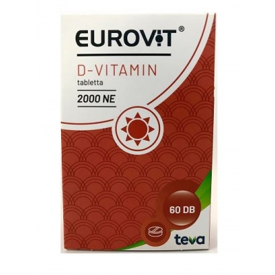 Eurovit D-vitamin 50mcg (2000NE) tabletta 60 db