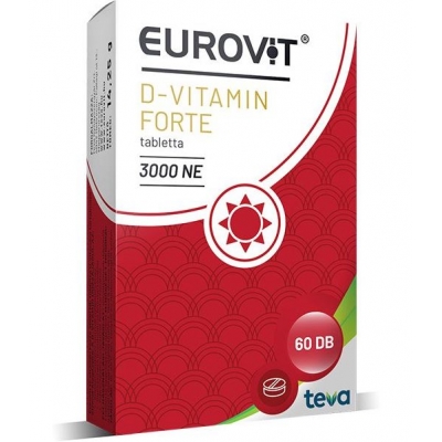 Eurovit D3 vitamin Forte 3000 Ne tabletta 60 db
