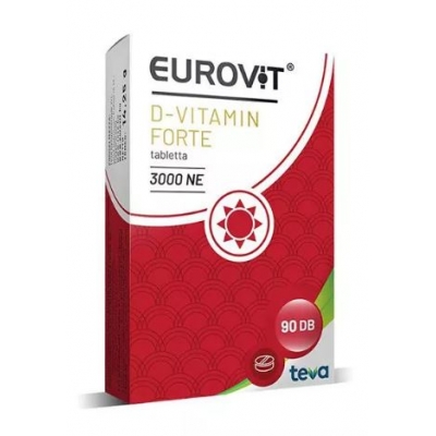 Eurovit D3 vitamin Forte 3000 Ne tabletta 90 db