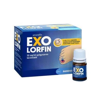 Exolorfin 50 mg/ml gyógyszeres körömlakk, 2,5 ml
