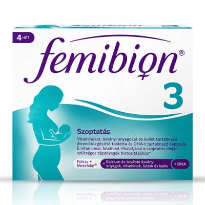 FEMIBION 3 Szoptatás étrendkiegészítő kapszula és filmtabletta 28+28 db