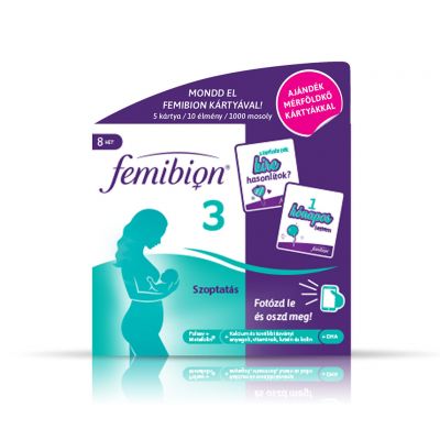 FEMIBION 3 Szoptatás étrendkiegészítő kapszula és filmtabletta 56+56 db