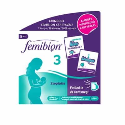 FEMIBION 3 Szoptatás étrendkiegészítő kapszula és filmtabletta 56+56 db + 5 db mérföldkőkártya
