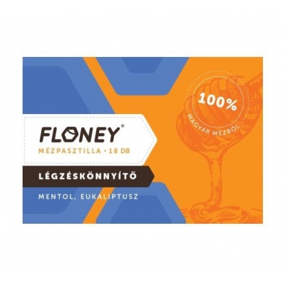 Floney mézpasztilla mentol-eukaliptus 18 db