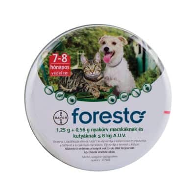 Foresto nyakörv bolha, kullancs ellen 8 kg alatti kutya, macska 1 db 