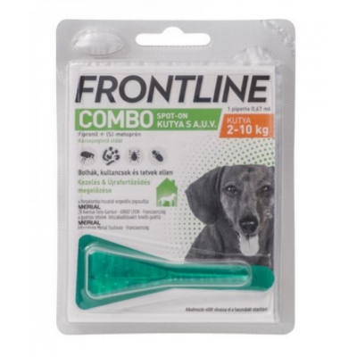 Frontline combo spot-on kutya S (2-10 kg) 1 db