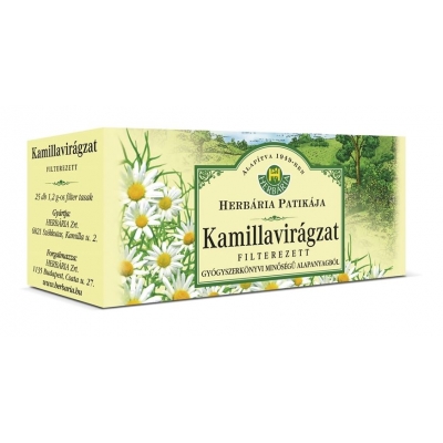 Herbária kamillavirág tea filteres 25 db