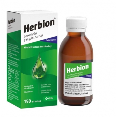 Herbion borostyán száraz kivonata köptető szirup 150 ml