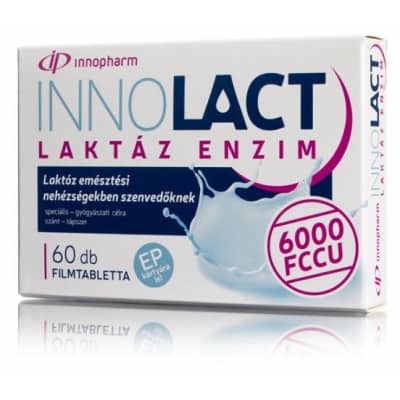 InnoPharm Innolact laktáz enzim 6000 FCCU filmtabletta 60 db