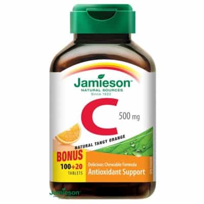 Jamieson C vitamin 500 mg szopogató tabletta narancs ízesítéssel 120 db