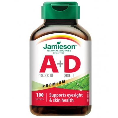 Jamieson A és D-vitamin Forte 10000 IU/800 IU kapszula 100 db