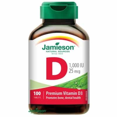 Jamieson D3-vitamin 1000 IU tabletta 100 db