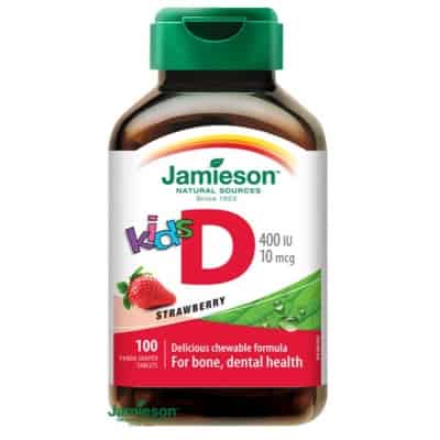 Jamieson D3-vitamin kids 400 IU szopogató tabletta eper ízű 100 db