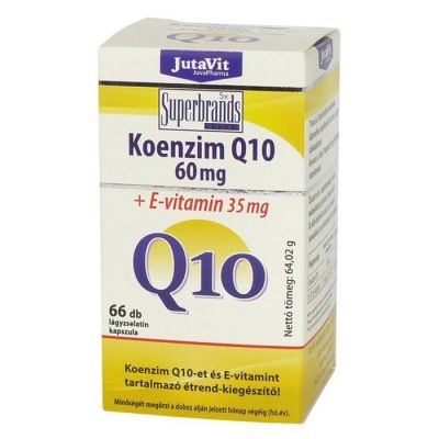 Jutavit koenzim Q10 60 mg + E-vitamin kapszula 60 + 6 db