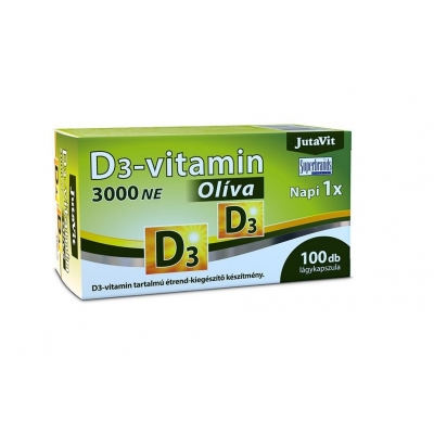 Jutavit D3-vitamin 3000NE Olíva lágykapszula 100 db