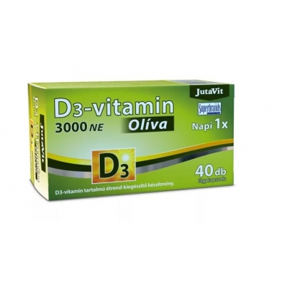 Jutavit D3-vitamin 3000NE Olíva lágykapszula 40 db