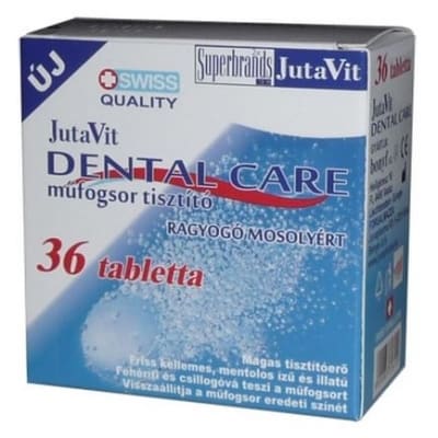 Jutavit dental care műfogsor tisztító tabletta <br>36 db